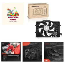 Engine Radiator Cooling Fan Assembly Compatible with Mercedes-Benz Models - C...