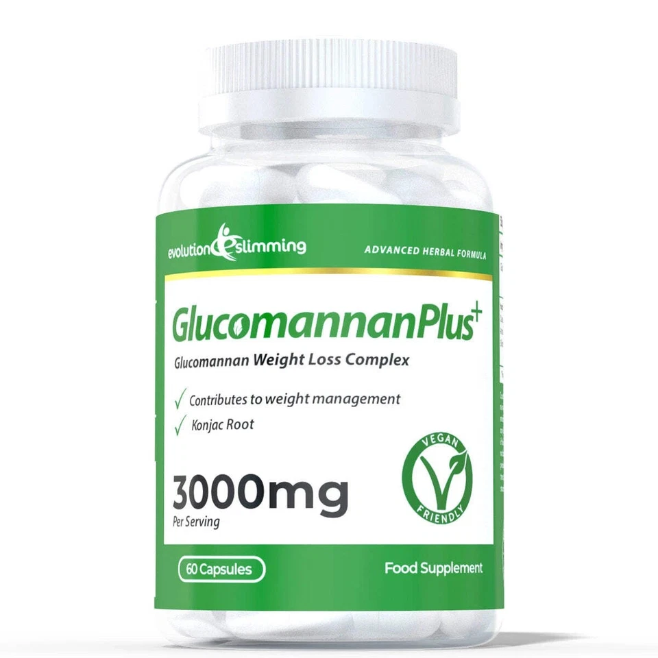 EVOLUTION SLIMMING Glucomannan Plus Konjac Appetite Suppressant Capsules