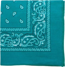 22 Inch Cotton Paisley Bandana