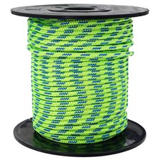Green 3mm Accessory Cord 400LBS Double Braided Durable Pull Cord Tent Tarp Ha...