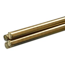 Brass Round Rods 1/4 x 36 inches ASTM B134 K S K S Precision Metals
