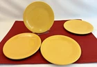 Homer Laughlin Fiesta Ware (4) 6 1/4" Yellow Bread & Butter Plates