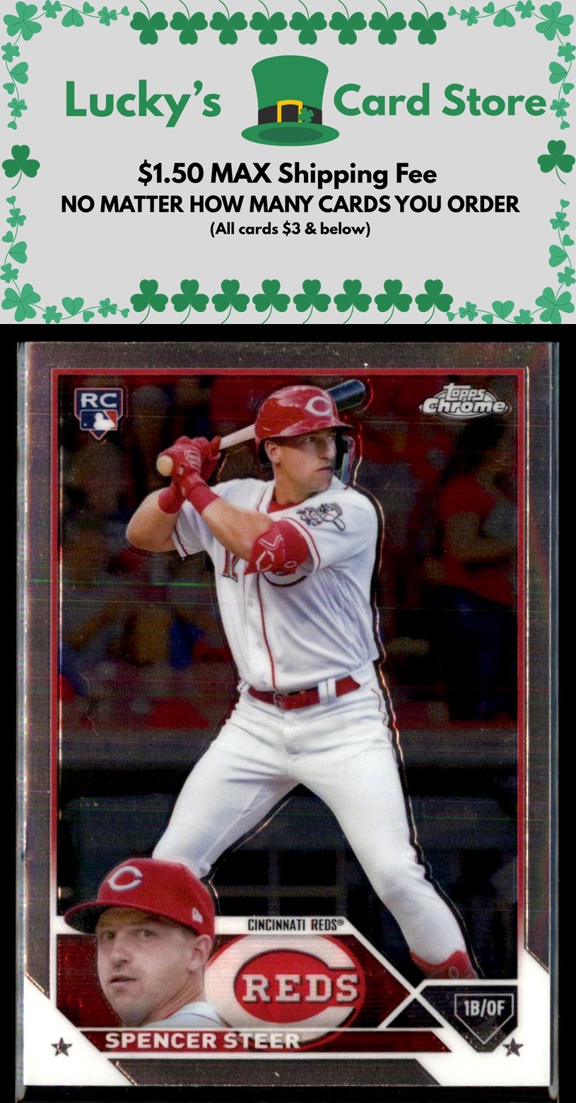 2023 Topps Chrome #146 Spencer Steer Rookie