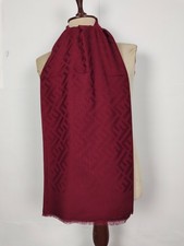 FENDI genuine vintage silk Pink Cashmere wrap shawl winter scarf scarves