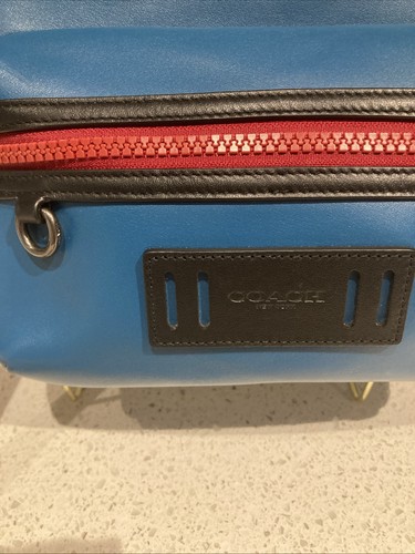 Coach 78779 Borsa da Terrain in Colorblock Seconda Borsa in Pelle Blu - Foto 4 di 12