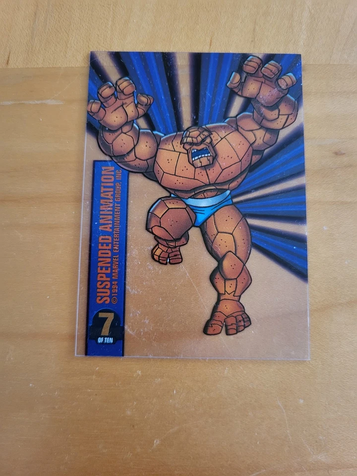 THE THING MARVEL UNIVERSE 1994 SUSPENDED ANIMATION CARD #7 OF 10 Mint. - Image 2 of 2