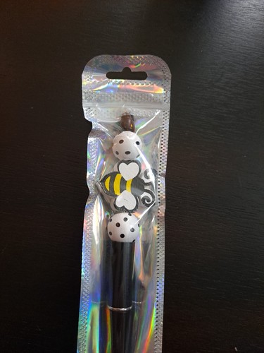 Buzz Black Yellow White Bumble Bee nero bianco per penna penna penna personalizzata inchiostro nero - Foto 2 di 2