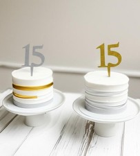 Sweet 15 Number Cake Topper Mis Quince A os Decoration Adorno para Quinceanera