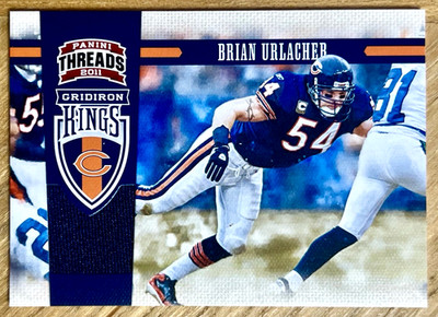 BRIAN URLACHER 2011 Panini Threads GRIDIRON KINGS Game-Used Jersey 263/299 BEARS