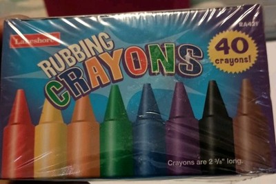 Lakeshore - Rubbing Crayons - 40 - NIB - 8 Colors - 5 Of Each Color 