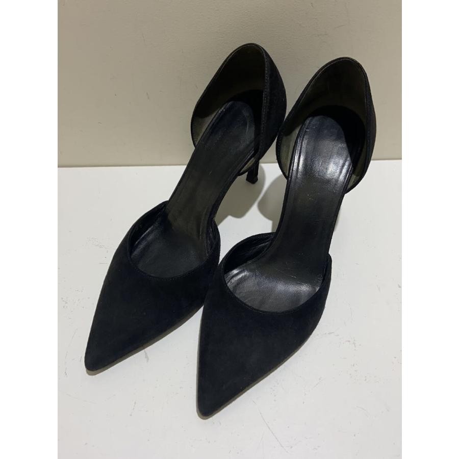 Decolte Yves Saint Laurent YSL tacco EU 36 5 camoscio nero dal Giappone 101506K Authen