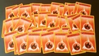 1999  Base Set Fire Energy, 98/102, (3) Pokemon Shadowless Common, NM, Light, MP