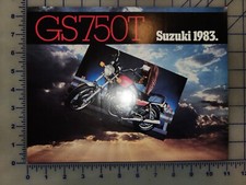 1983 Suzuki Motorcycle Brochure Sheet GS750T