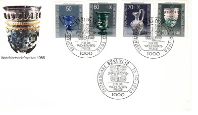 Prophila Collection Ersttagsbrief Berlin (West) 1986 – Komplettausgabe 765-768, FDC | Briefmarken-Sammlerstück
