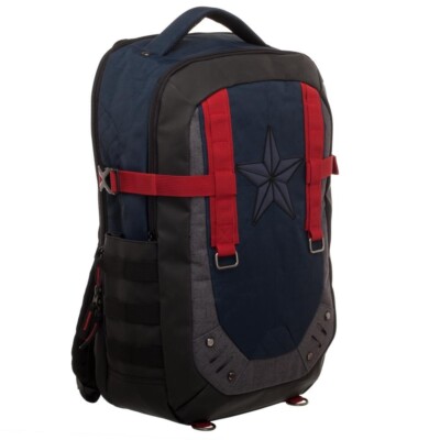Marvel Comics Captain America Better Built Blue Adult Laptop Backpack