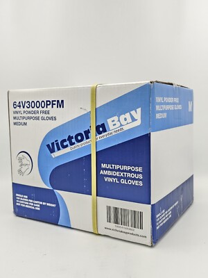 Victoria Bay M-Vinyl Powder Free Multipurpose Gloves 10 pack of 100 1000 Gloves