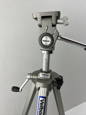 velbon  ベルボンVIDEO TRIPOD 600V 三脚 Velbon Camera Tripod VGB-3 Adjustable Heavy Duty Pan Tilt 3