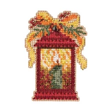 Christmas Lantern Cross Stitch Ornament Kit Mill Hill 2019 Winter MH181934