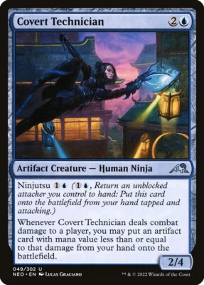 4x Covert Technician - NM - Kamigawa: Neon Dynasty SPARROW MAGIC