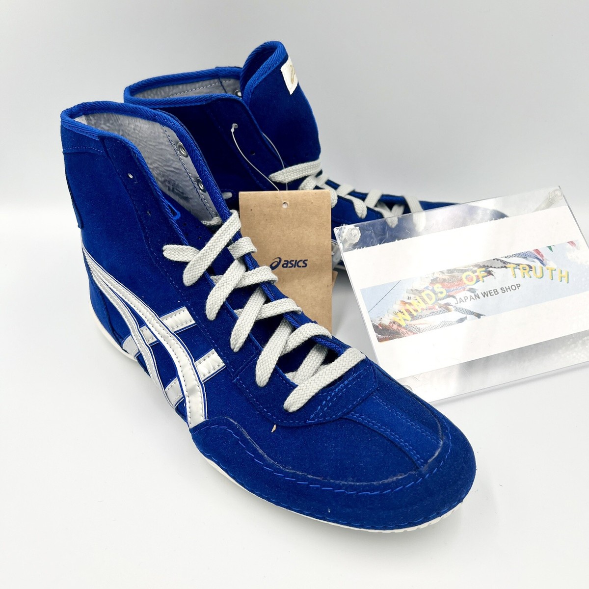 Asics Wrestling Shoes 1083A001 EX-EO special order blue x silver