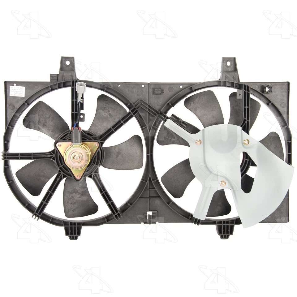 For 2002-2006 Nissan Sentra Dual Radiator and Condenser Fan Assembly 4 Seasons - Image 3 of 4