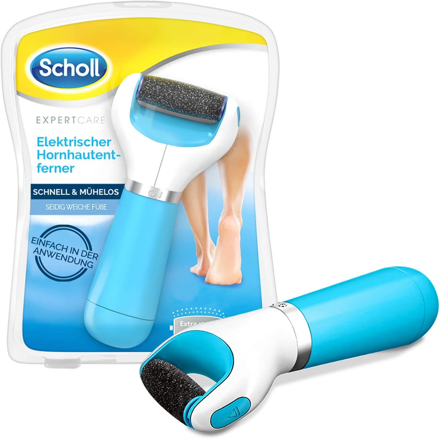 Scholl Velvet Гладкий электрошокер Hornhautentferner inkl Эрзац-ролл blau 10690₽