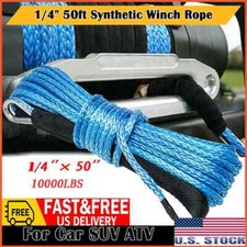 14 X50 Synthetic Winch Rope Line Cable 10000lb For Polaris Rzr Ranger 1000 Us