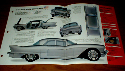 1957 Cadillac Eldorado Brougham Original Imp Brochure Specs Info 57 Caddy