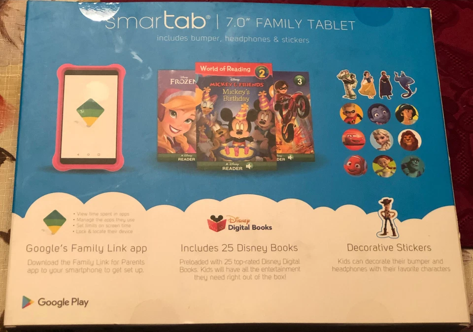 SmarTab 7" HD Tablet Blue Disney Kids Ready Bumper & Headphone (ST7160DPK) - - Image 2 of 2