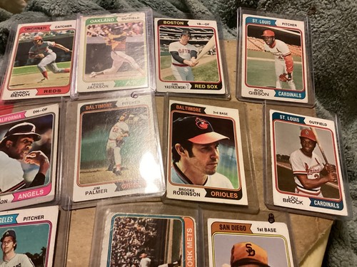 Lot (11) 1974 TOPPS BASEBALL HOF/STAR CARD - VG-EX- No Duplicates - See Picture - Picture 2 of 4