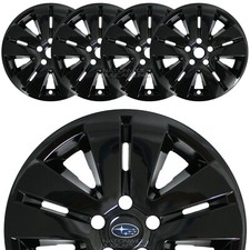 4 fit Subaru Legacy Outback 2015-2019 Black 17" Wheel Skins Hub Caps Rim Covers