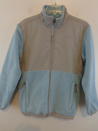 The North Face Jacket Girl's L Blue/Grey Fleece Denali Youth - Picture 2 of 11