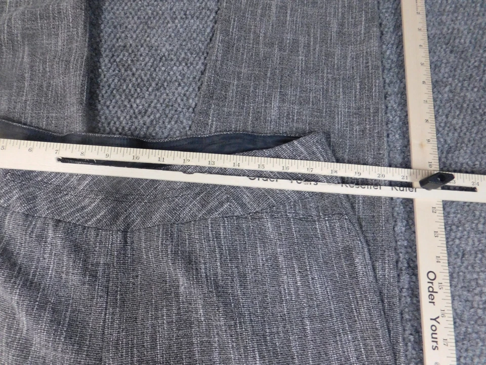 Investmensts Mujer Pantalones 16 Gris Recto Elástico Foto 2 de 4