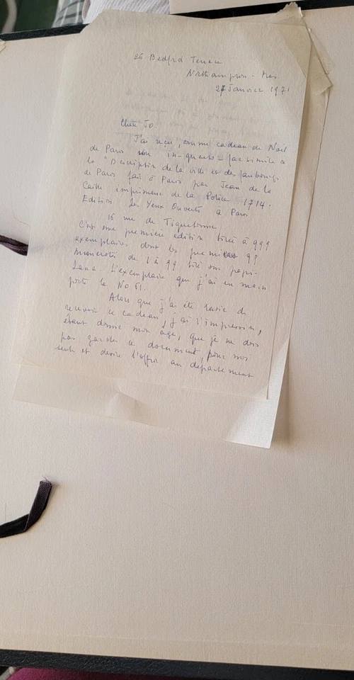 1967 Ltd Reprint Of 1714 De La Ville Et Des Fauxbourgs De Paris - Paris Maps - Image 4 of 4