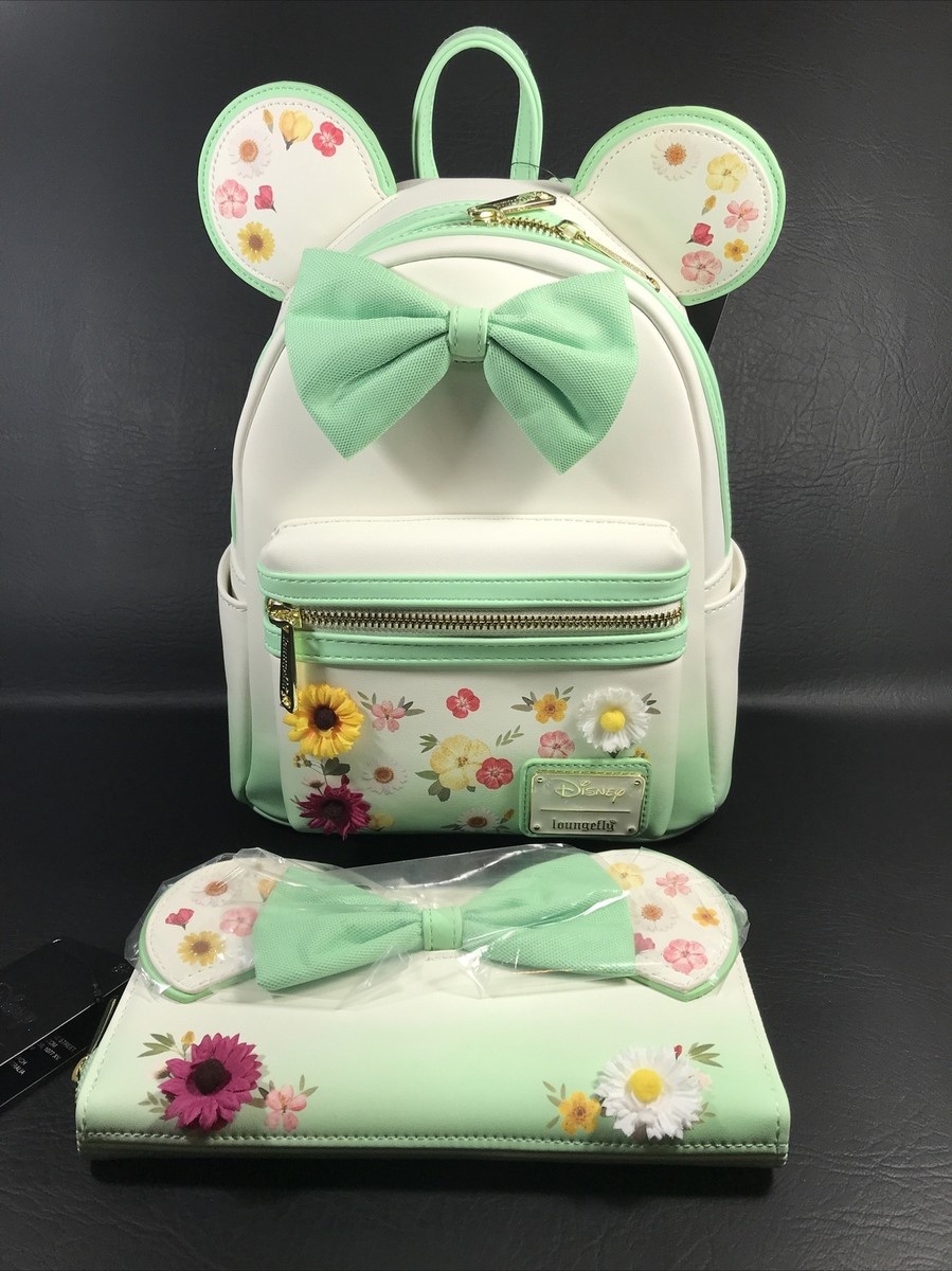 Loungefly Disney Minnie Mouse Pressed Flowers Mini Backpack  display picture 1