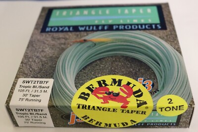 Royal Wulff 2 Tone Bermuda Triangle Taper Fly Line Swt2tb6 Thru