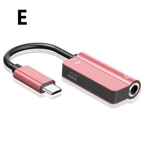 2 In 1 Light Adapter to 3.5mm Type-C Aux Audio Charging Cable Splitter Headphone - Photo 8 sur 15