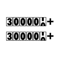 300000 + Miles Window Decal Bumper Sticker Import Truck Diesel 4x4 Ranger 300k