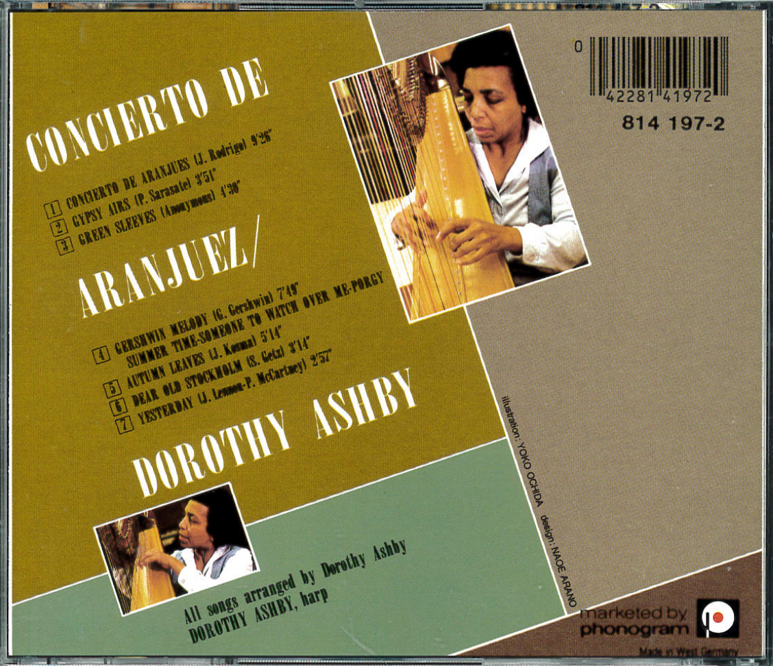 Dorothy Ashby Aranjuez Concierto De - – CD ASHBY DOROTHY JAPAN