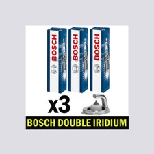 3x Bosch Iridium Spark Plugs for KIA RIO IV 1.0 17->ON G3LC FB SC YB