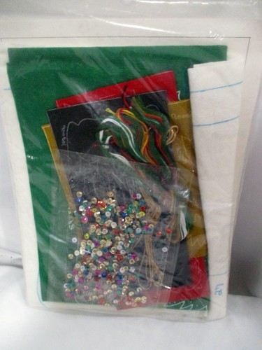 New "Winter Wonderland" Stocking Felt Applique Kit by ADCO #9005 w/warranty - Picture 3 of 6