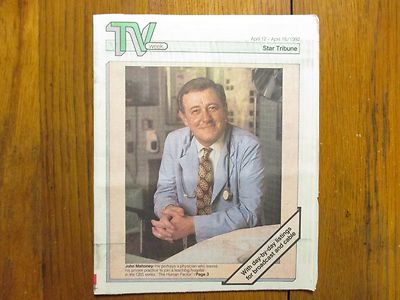 Apr. 12-1992 Minneapolis Star Tribune TV Week Mag(JOHN  MAHONEY/THE HUMAN FACTOR