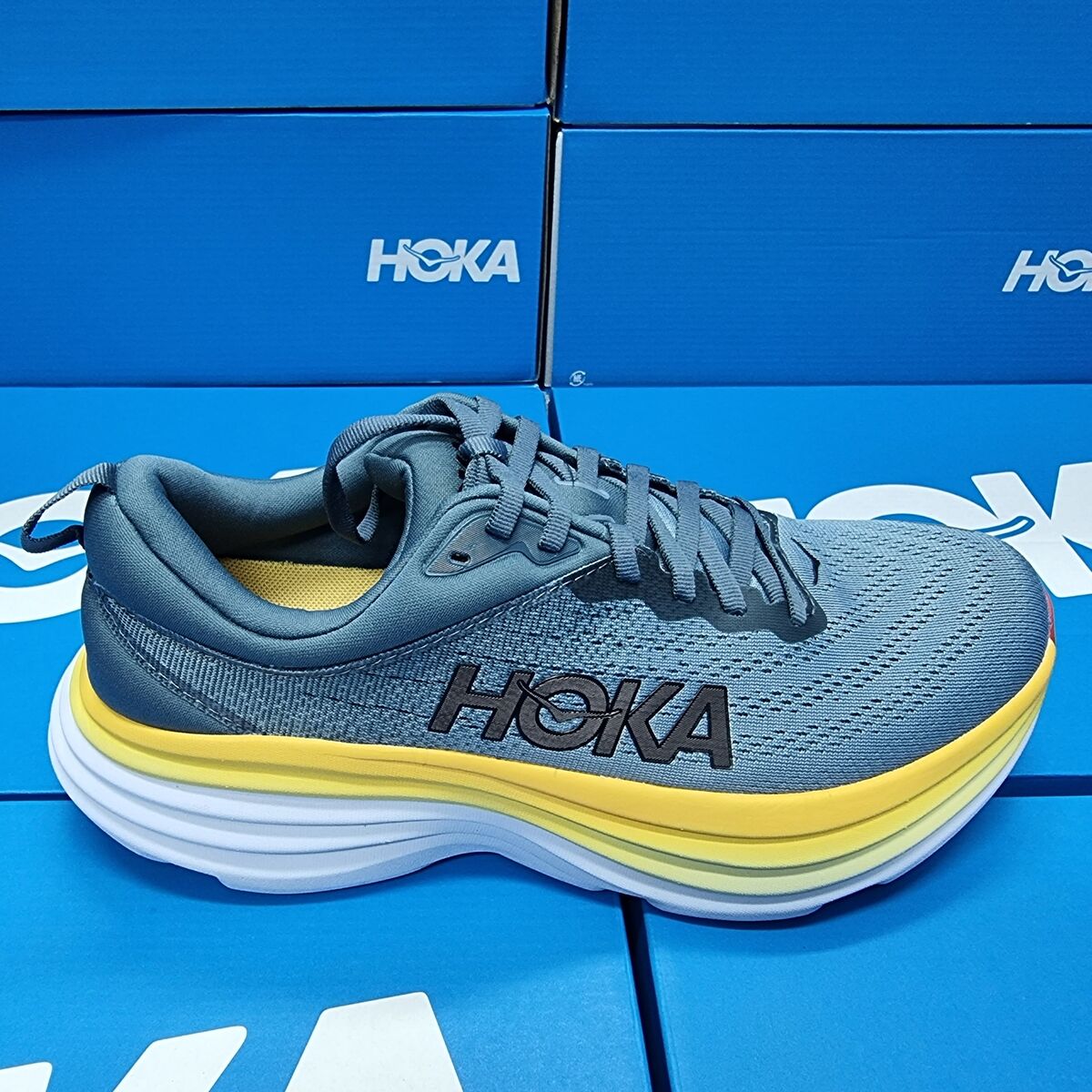 NEW Hoka One One Bondi 8 Wide (2E) 1127953/GBMS Men's NEW Hoka One One Bondi 8 Wide (2E) 1127953/GBMS Men's