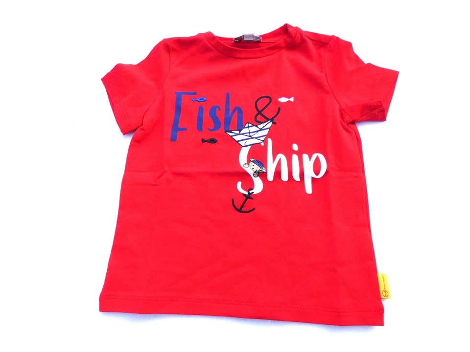 STEIFF fish & ship Shirt ,rot gr.92-116 - Bild 1 von 1