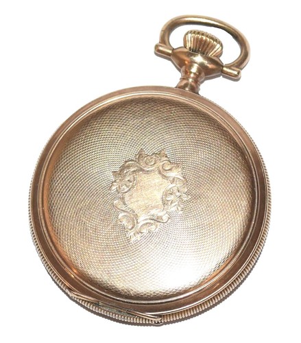 Rare Waltham 14k Gold Filled Skeleton Pendant Pocket Watch 