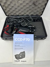 Sony Handycam CCD-F70 Video 8 Camcorder With Hard Case and Accessories