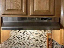 NuTone RL6200-H-C 30 in. Ductless Under Cabinet Range Hood w/Light in Black