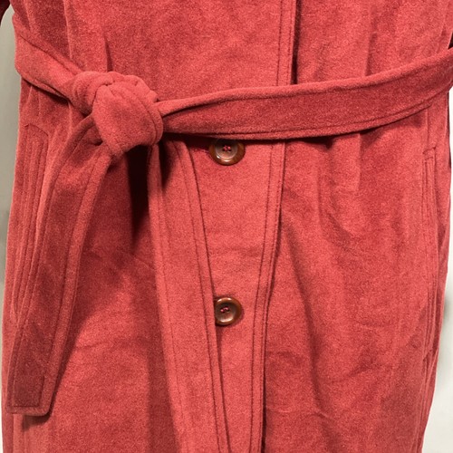 Vtg 60s Juli de Roma Trench Coat Overcoat Kajjmir Cashmere Boho Luxury Sz 16 - Picture 6 of 21