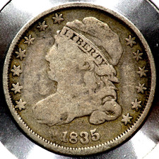 1835 Capped Bust Dime 10 Cents  RC480