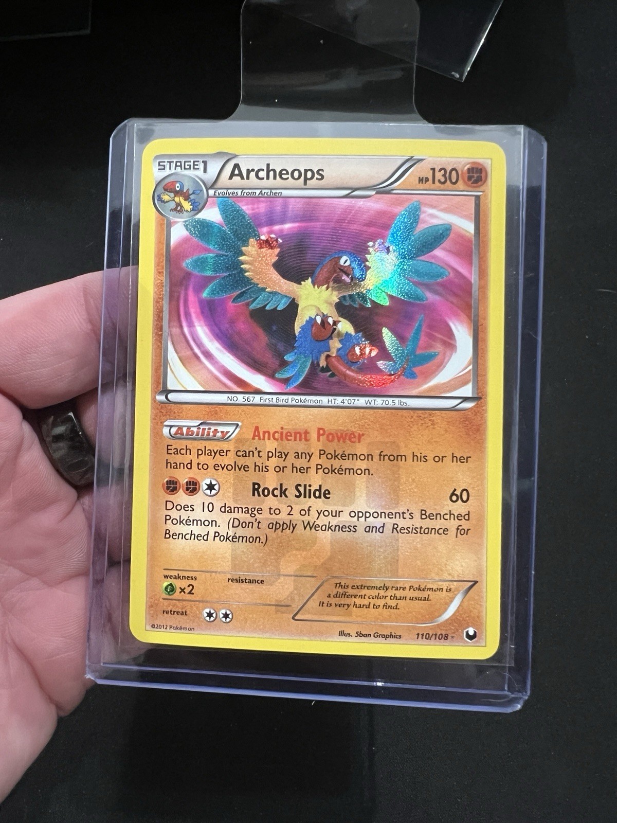 Pokémon TCG - Archeops Dark Explorers 110/108 Secret Rare NM
